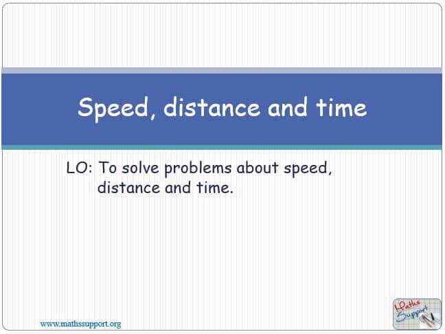 Maths IGCSE E1.13.0 Speed, distance and time
