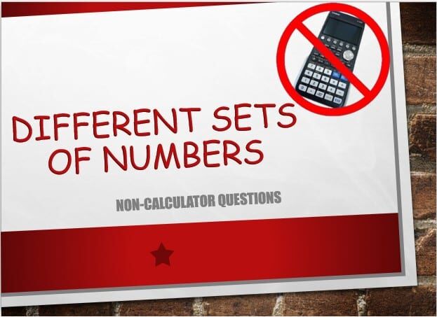 Maths IGCSE Topic 01.01: Types of numbers - (0607)